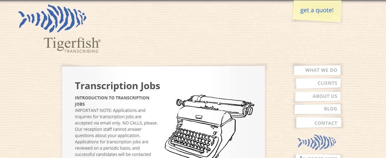 TigerFish Best online transcription jobs for beginners