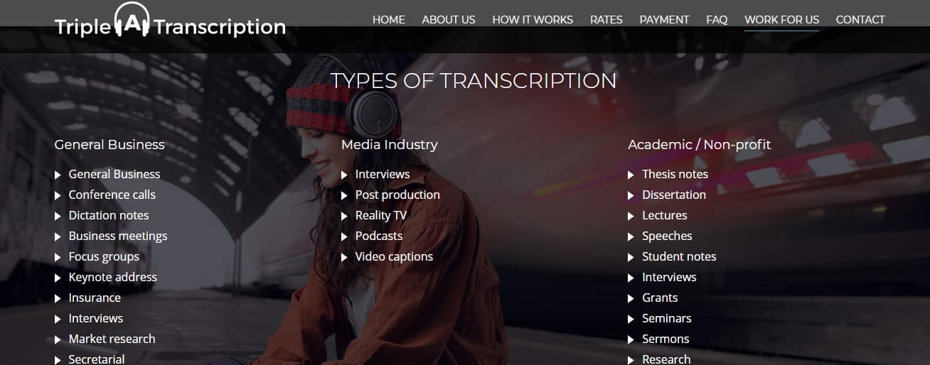 Triple A Transcription transcription jobs