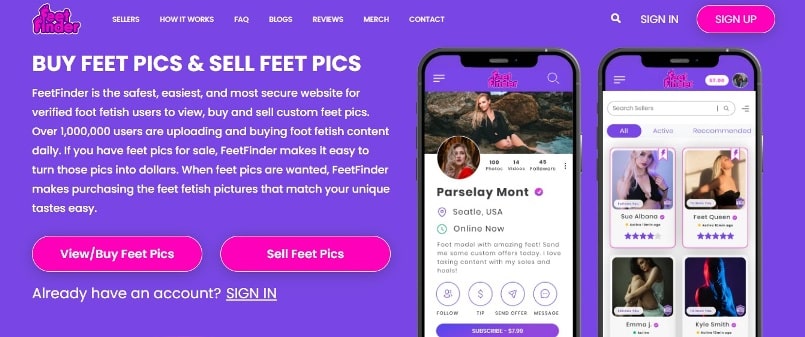 Feetfinder best place to buy or sell feet pics